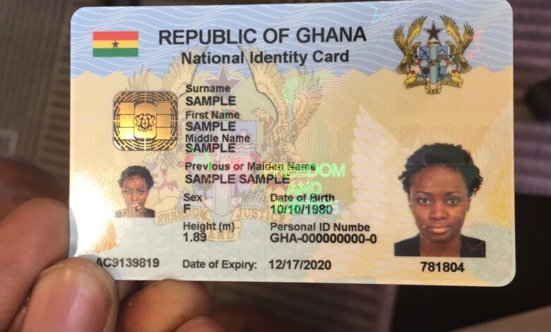 Ghana Card Ready To Be Accepted In All Banking Institutions By January 2022